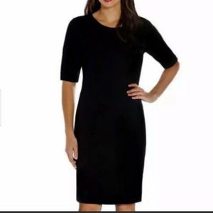 Mario Serrani black bodycon dress SZ medium